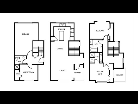 Virtual Tour - C4 - 3 bedroom, 3 bathroom - 1558 sq. ft.