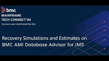 BMC AMI Database Advisor for IMS Recovery Simulations and Estimates