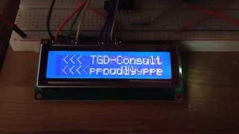 Raspberry Pi - 16x2 LCD HD44780 mit Laufschrift/Scrolltext