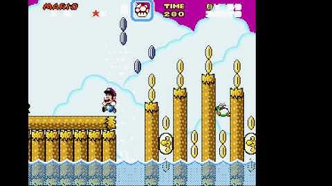 SMW custom Level Peach Beach 1