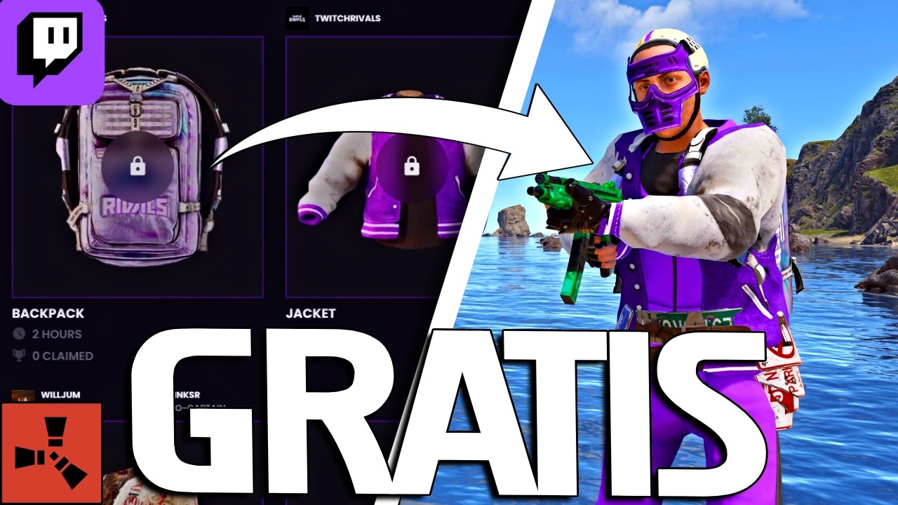 🔥TODAS LAS SKINS GRATIS TWITCH DROPS RUST🆓 TWITCH RIVALS🟣 ~ RUST EN ...