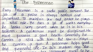 Essay on The Policeman // Paragraph on The Policeman // Loving Sir - A.K.