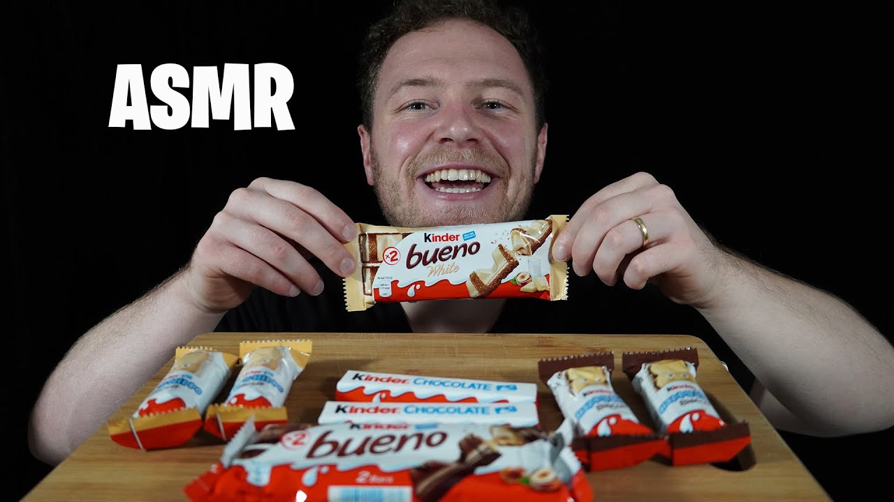 ASMR KINDER BUENO CHOCOLATE MUKBANG - NO TALKING - EATING SOUNDS
