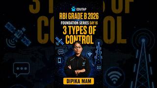 3 Types of Control | RBI Grade B 2026 Management Most Important Topics | Foundation Series | Day 16