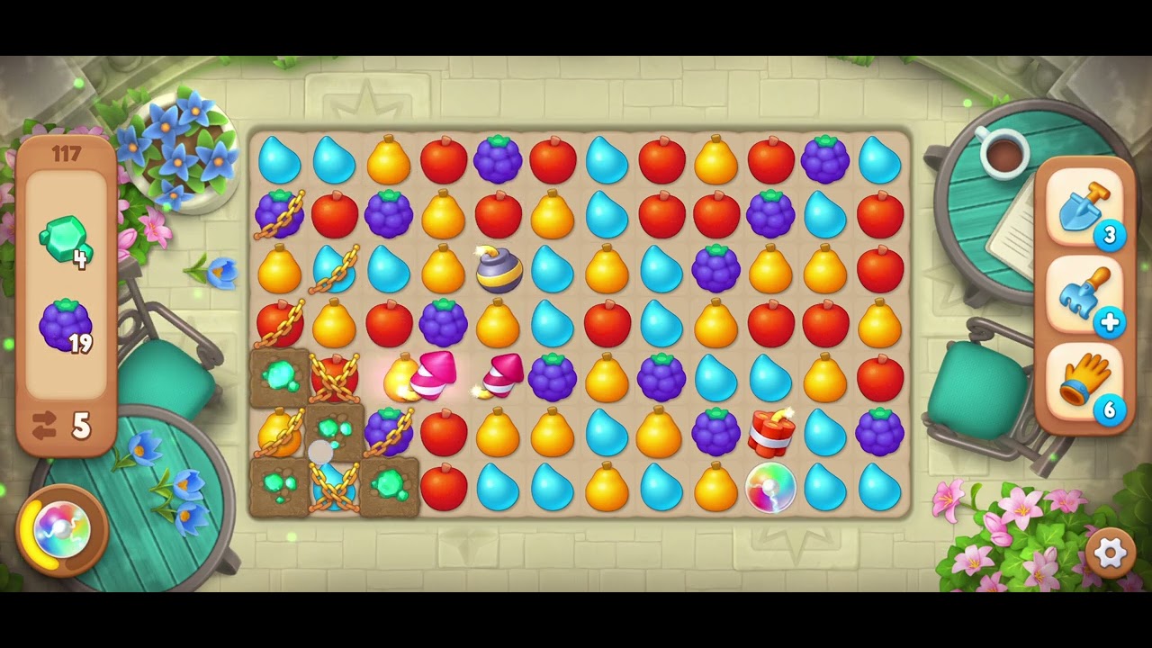 Gardenscapes Level 117 - YouTube