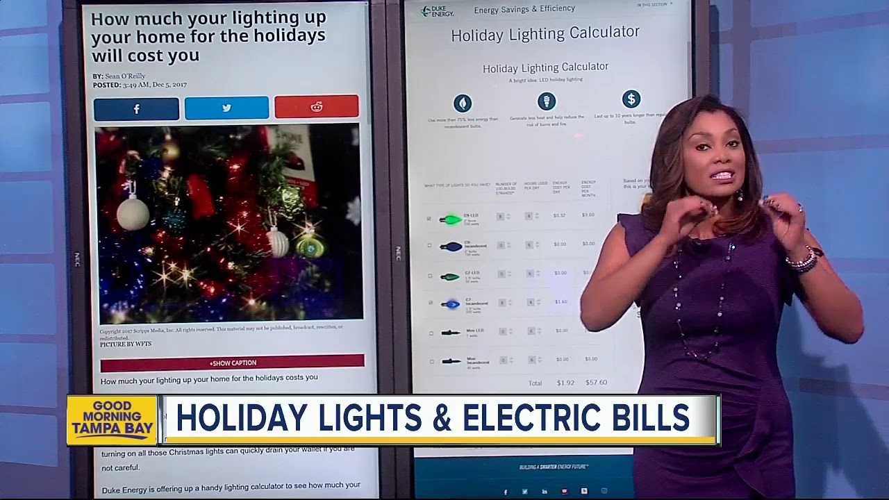 How much will your holiday lights cost you on your electric bill?