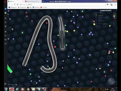 ვთამაშობ slither.io ს (offical gameing video)