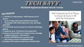 NETGEAR Nighthawk CAX30 Modem Router Combo Review 2026 | Worth It for WiFi 6?