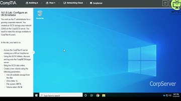 Testout Network+ 14.1.6 Lab Configure an ISCSI Initiator