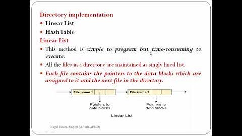 JNTUK R19 II CSE SEM2 OS UNIT 4 DIRECTORY IMPLEMENTATION LectNo 45