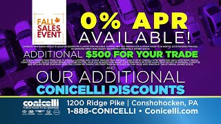 Drive into Savings at Conicelli Autoplex! | 1100 New Cars, $500 Trade-In Bonus, 0% APR, and More!