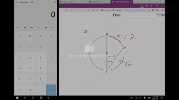 Inscribed angles with algebra