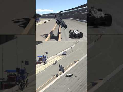 An IndyCar becomes