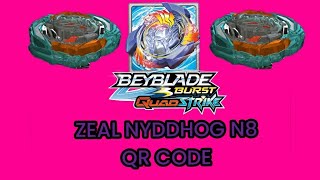 Beyblade Burst QuadStrike Zeal Nyddhog N8 Spinning Top Single Pack