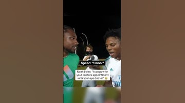 Noah Lyles trash talking Speed after beating him in a race #ishowspeed #noahlyles