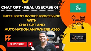 Famous A360 Real Time Project| Automate Invoice Processing with Chat GPT and Automation Anywhere A360 Profile