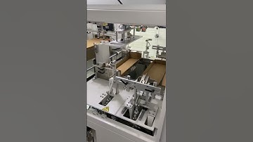 Automatic empty tray case forming folding erecting machine running video