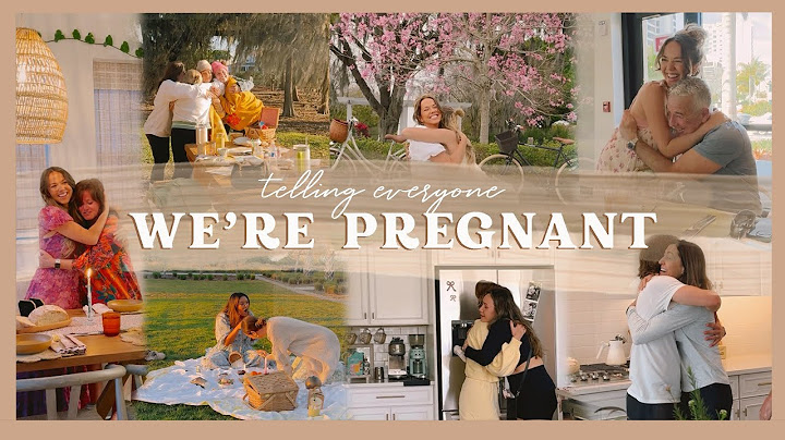 TELLING OUR FAMILY & FRIENDS WE'RE PREGNANT!