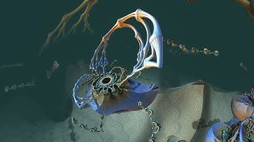 3D FRACTAL ANIMATION: "ALIEN PLANTS MORPH # 2 | UNDERWATER" (3D FracWorld Series)