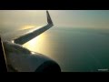 Sunset over Marmara Sea İstanbul-Turkish Airlines B737 Landing - THY Gün Batımı İnişi 1080p HD