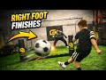 Right foot finishing ⚽ With reactions and first touch 