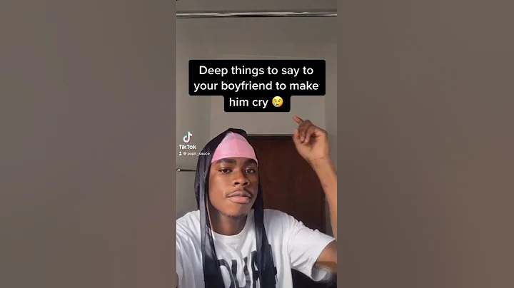 Deep things to say to your boyfriend to make him cry 😢 - DayDayNews