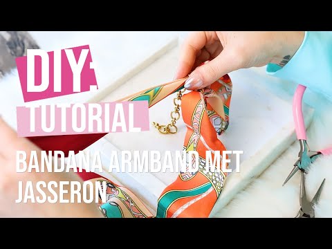 DIY - Bandana armband met jasseron