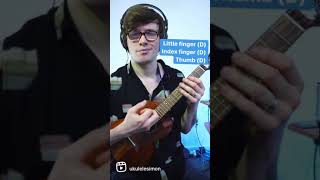 Soft triplet strum | Ukulele tutorial #short
