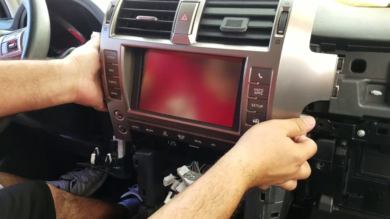 How to Remove Radio / Navigation / Display from Lexus GX460 2014 for
