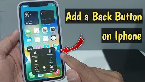 How To Add A Back Button On iPhone