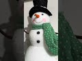 Raz 18.5" Green Woodland Large Snowman Christmas Figure 4516468