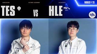 TES vs HLE, LE CLASH LPL CONTRE LCK (Worlds 2026)
