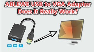 フルHD1080PをサポートするABLEWEUSB-VGAアダプタはたったの15ドルで-それは本当に機能しますか？