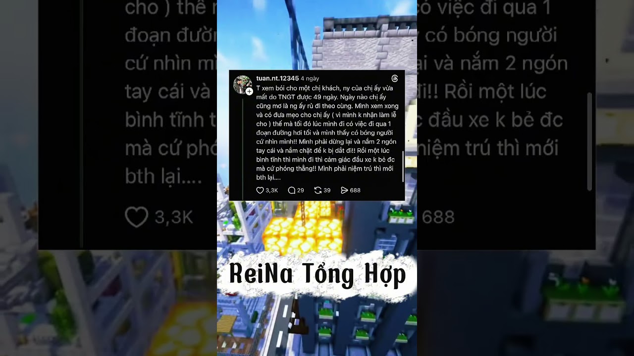 REINA TỔNG HỢP NHỮNG CÂU CHUYỆN TRÊN THREADS#1/KINH DỊ