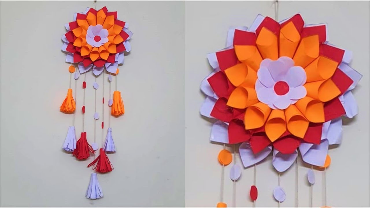 PAPER WALL HANGINGS | STEP BY STEP | FUN WITH DIY CRAFTS AND DRAWINGS