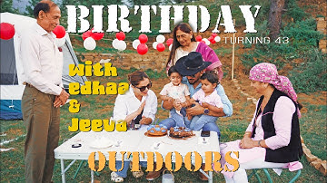First OUTDOOR BIRTHDAY with EDHAA JEEVA RUBINA & Parents | Surprise. #abhinavshukla #rubinadilaik