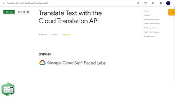 Qwiklabs | Translate Text with the Cloud Translation API [GSP049]