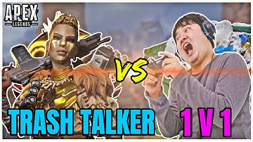 TRASH TALKER GETS DESTROYED IN A 1v1! - Apex Legends