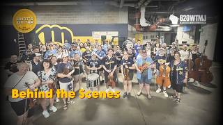 Performing for the Milwaukee Brewers
