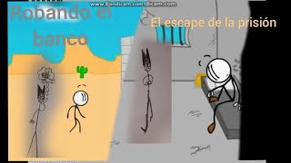 Henry Stickman y yo robando un banco y y escapando de prisión screenshot 3