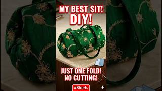 1 Fold Bag Magic 😱 No Cutting, No Waste! #Shorts
