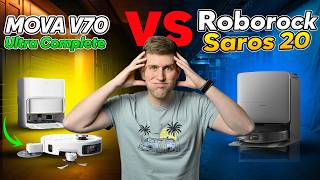 MOVA V70 Ultra Complete vs Roborock Saros 20 | TEST | Der beste Saugroboter 2026?