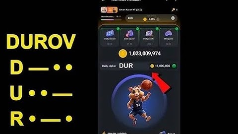 Hamster Kombat Daily Cipher Code 26 August 2024 |Hamster Kombat Morse Today Code 26 August 1 M Coins