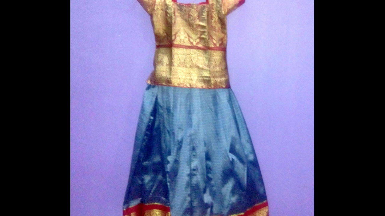 pattupavada (skirt) cutting and stitching Malayalam YouTube