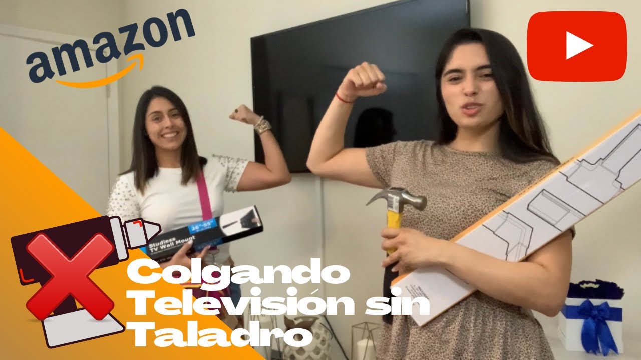 Probando Producto de Amazon - Como Colgar Televisor sin Taladro solo Usando Puntillas