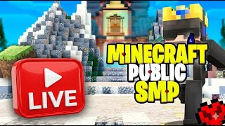 Minecraft Public SMP LIVE 🔥| Java + PE Anyone Can Join | #17