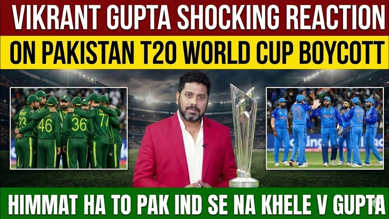 Vikrant Gupta Reacts To Pakistan's POSSIBLE T20 World Cup Boycott?