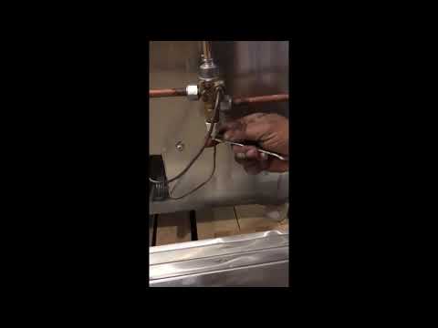 Replacing the thermocouple on a gas tandoor