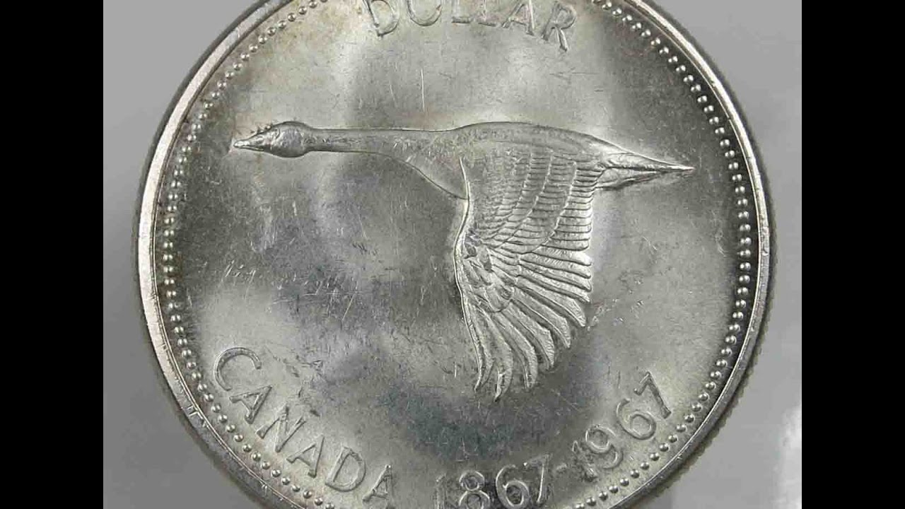 Canada Silver Dollar $ 1967 Flying Goose