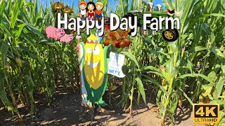 🌽 Corn Maze Adventure | Happy Day Farm Fall Festival 2025 in 4K 🎃🍂